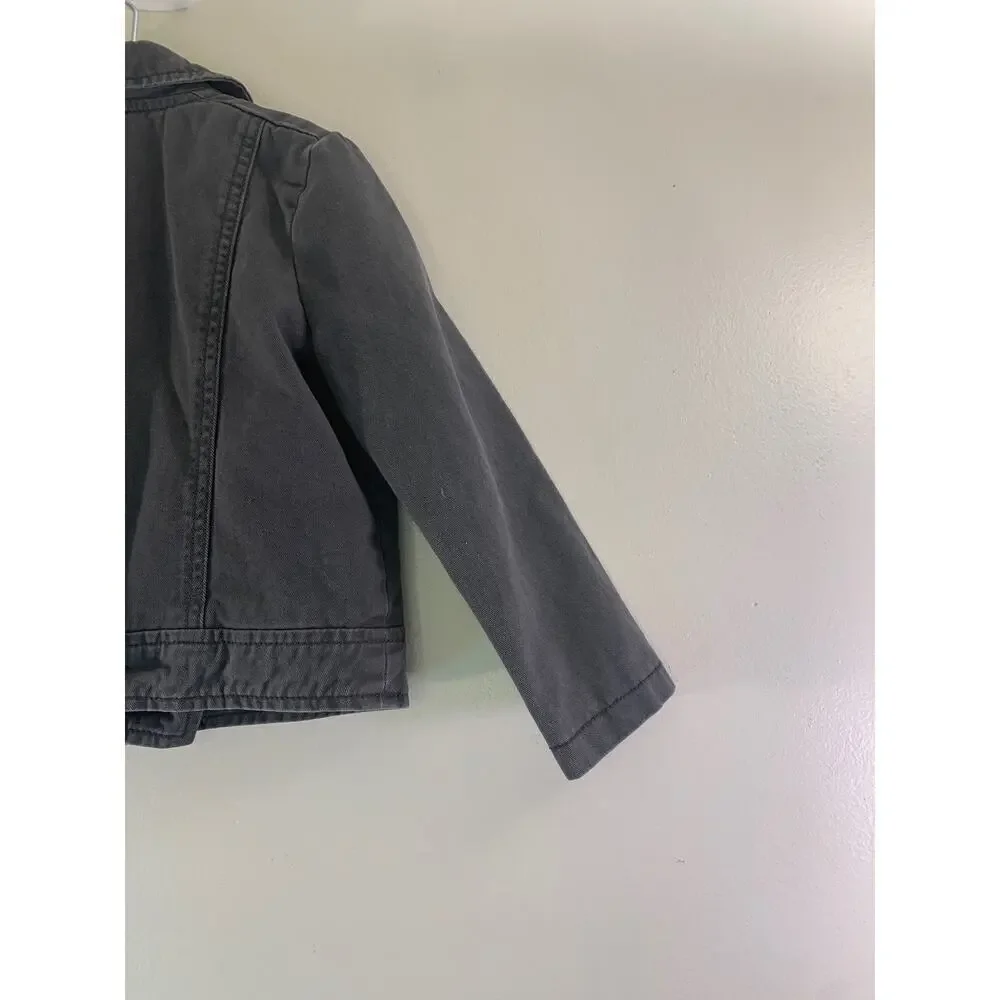 GYMBOREE Girl’s Gray Moto Jacket / Size: XS-4